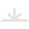 Ekena Millwork Richland Architectural Grade PVC Gable Bracket, 72"W x 36"H x 2"D x 6"F, 12/12 Pitch GBP072X36X0206RIC00 - alternate 4